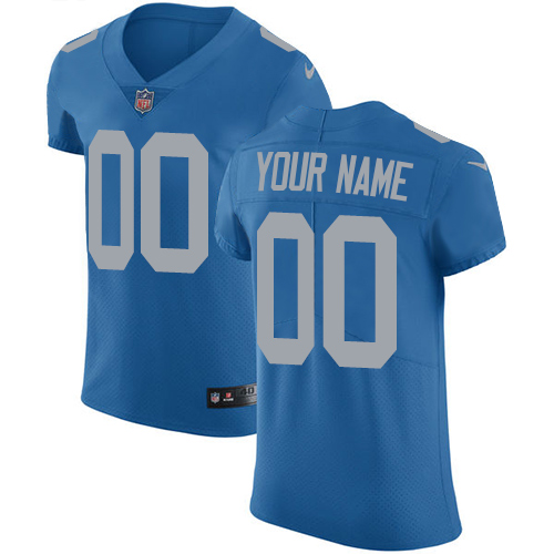 Nike Detroit Lions Customized Blue Alternate Stitched Vapor Untouchable ...